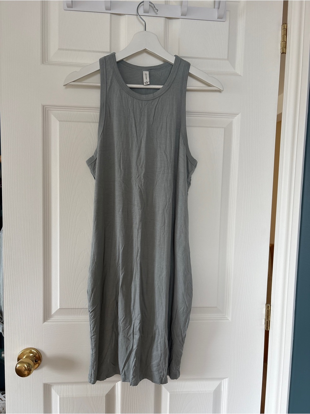 Gentle Fawn Sleeveless Midi Dress in Gray